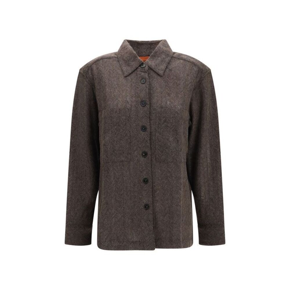 Missoni Brown Cashmere Dress Women's Shirt